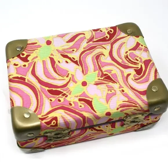 Vintage Saks Fifth Avenue Italy Hard Shell Box Purse Colorful Case - Hey Viv - Picture 4 of 10
